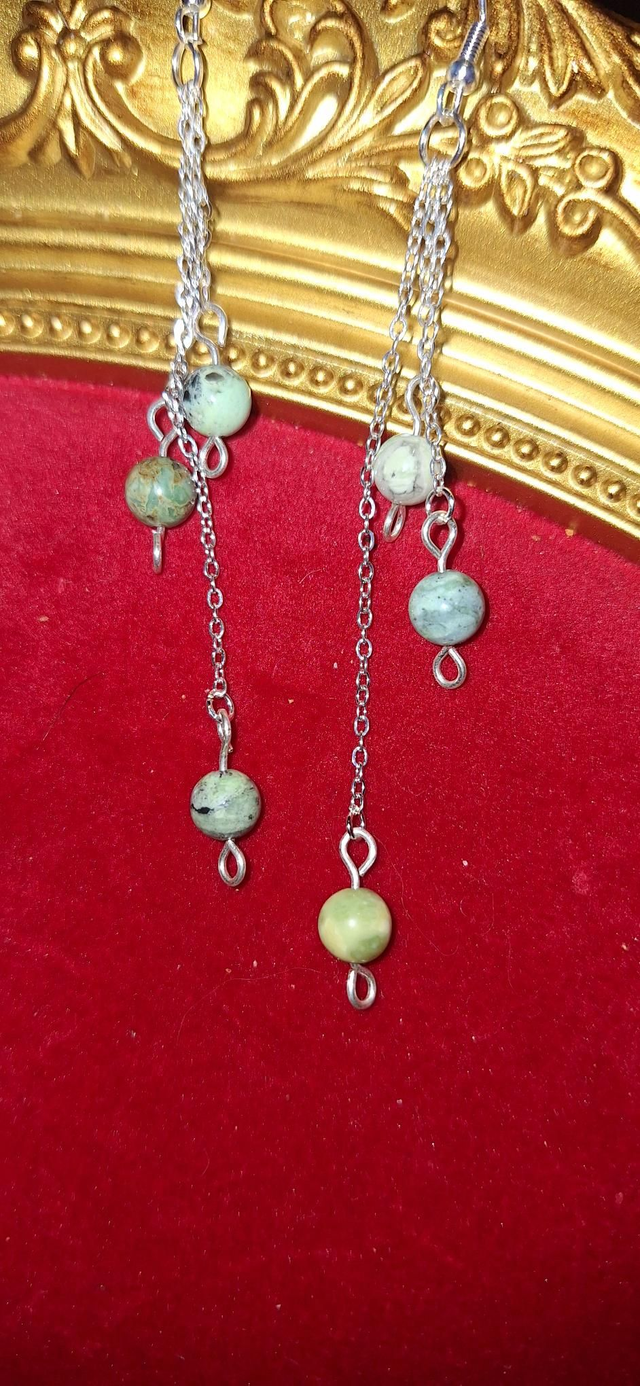 The algea in silver with variscite 