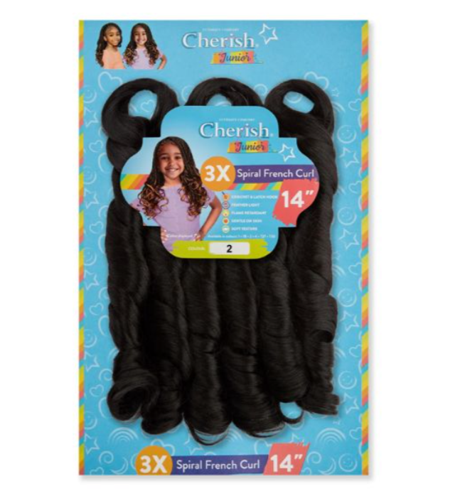  Cherish Junior 3X Spiral French Curl 14  (Col. 2)