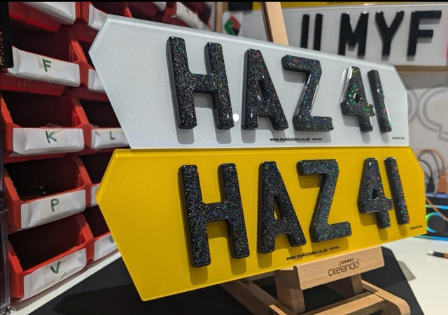 Lambo Style Hex Shaped 3D Gel/4D Plates