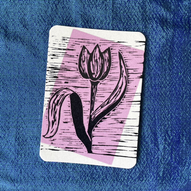 Tulip Postcard Pink