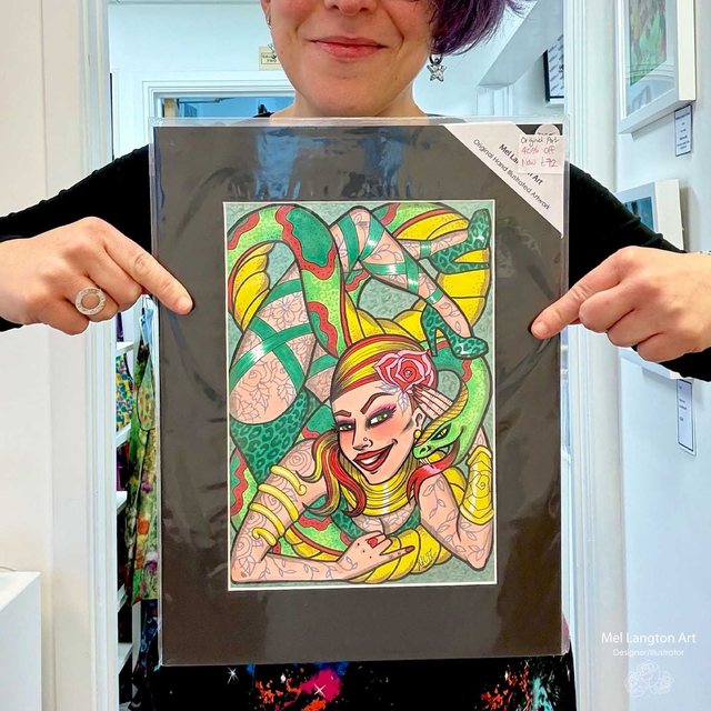 Contortionist Snake Original Illustration