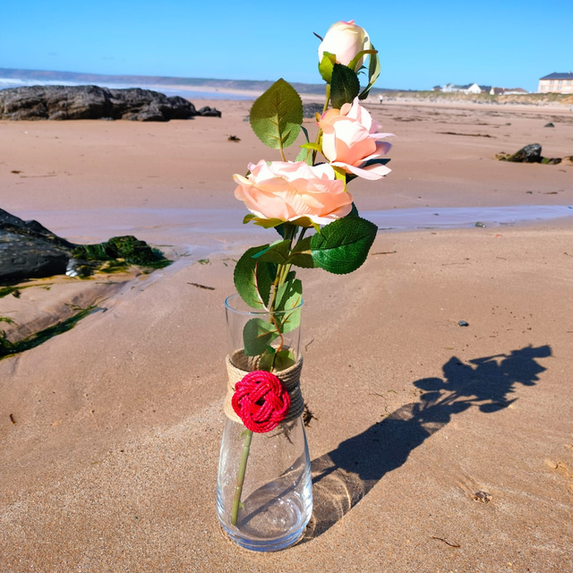 Vase petite baderne rouge