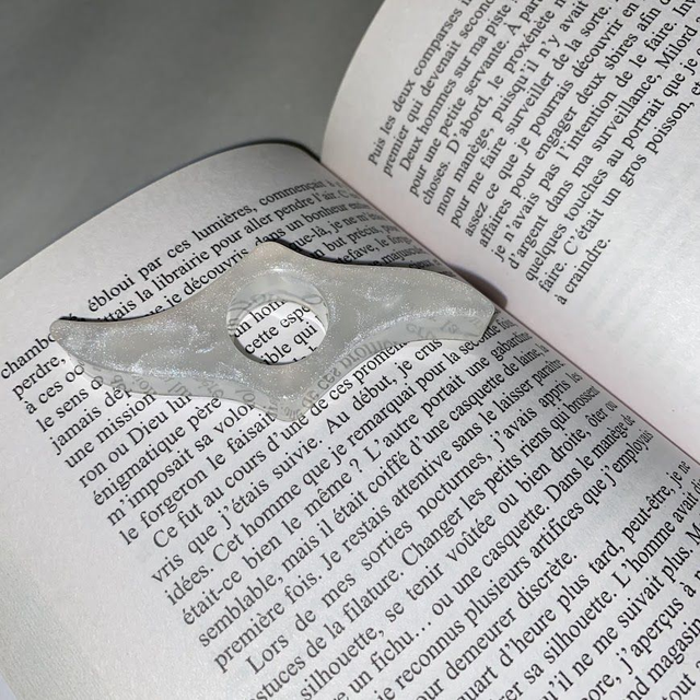 Bague de lecture Vague Blanche