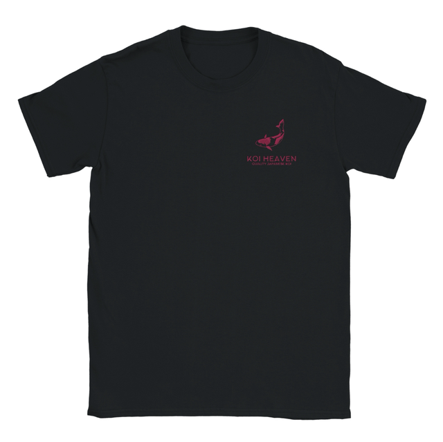 Koi Heaven Crewneck T-shirt - Adult - Black with Pink Logo