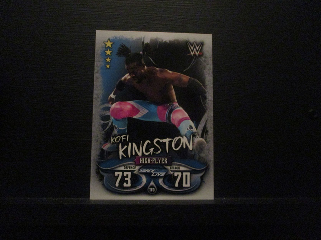 Kofi Kingston - Smackdown Live Slam Attax Live Original Trading Card #170