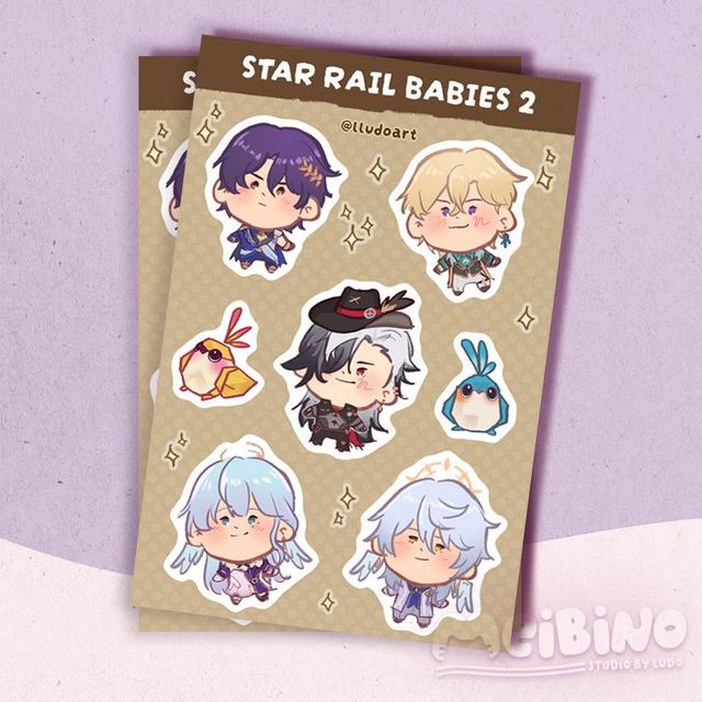 arkusz naklejek - star rail 2