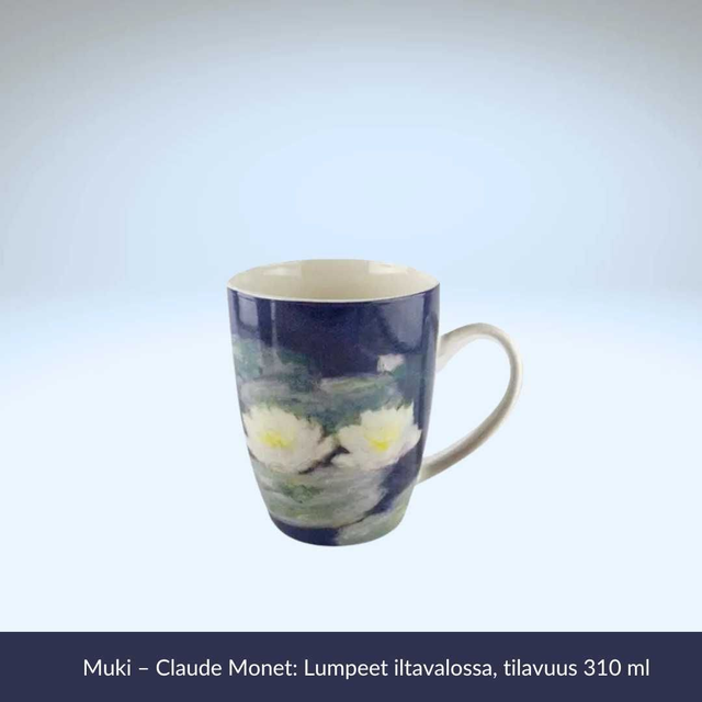 Muki – Claude Monet: Lumpeet iltavalossa