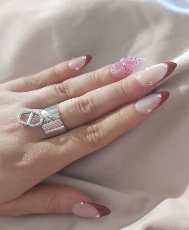 Bague Opaline argenté