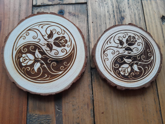 RONDIN YIN et YANG ROSES