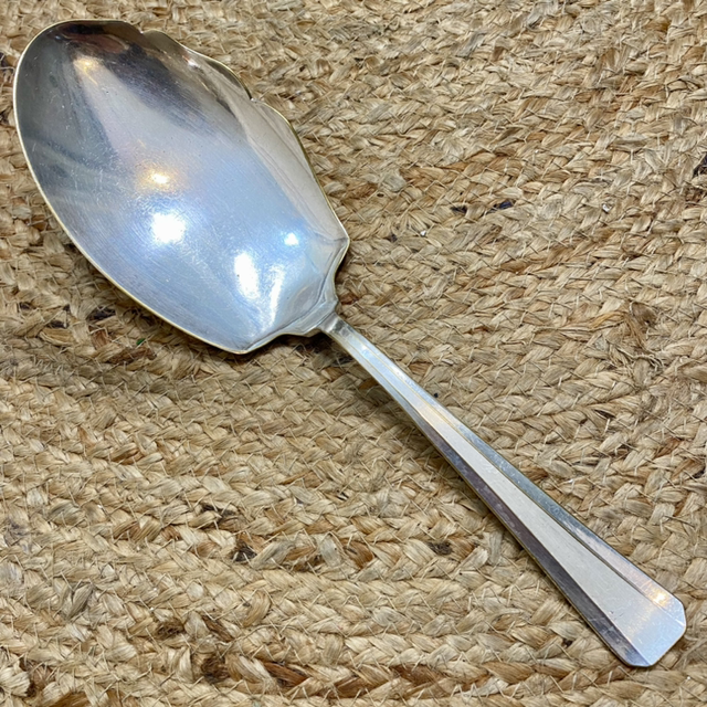 Grande cuillère de service art déco 