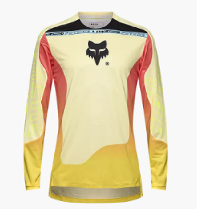 Maillot FOX à manches longues FLEXAIR ELEVATED jaune ou bleu
