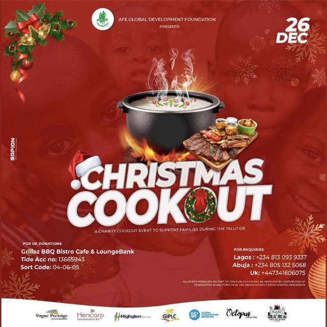Christmas Community Cookout 