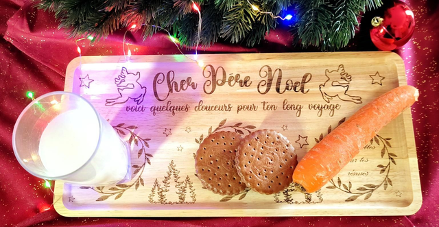 PLATEAU OFFRANDES PERE NOEL