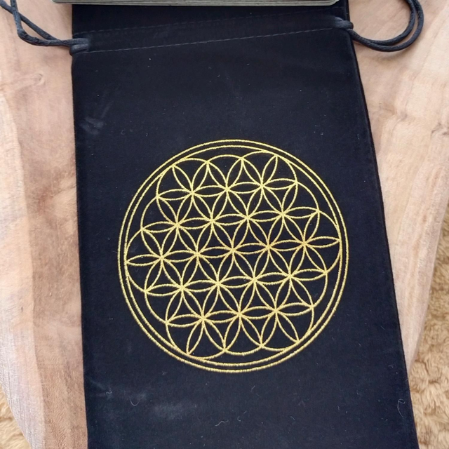 Pochette de rangement de cartes divinatoires en velours