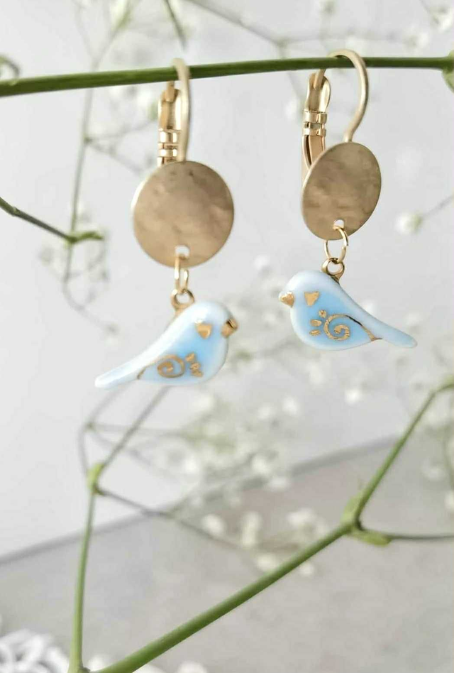 "Passarinhos" Brincos Médios / Medium Earings