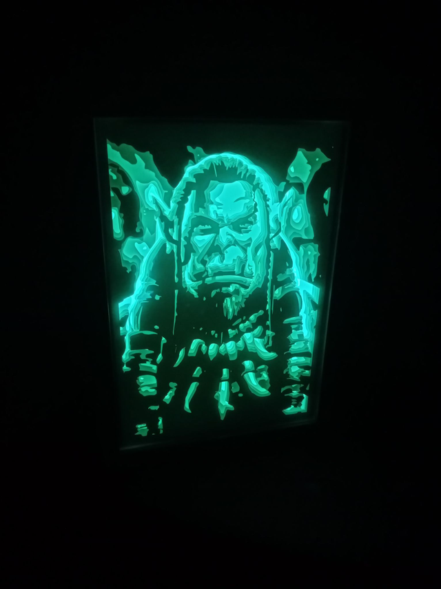 Boîte à lumière "World of Warcraft - Durotan"