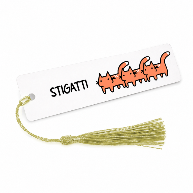 Segnalibro StiGatti in metallo