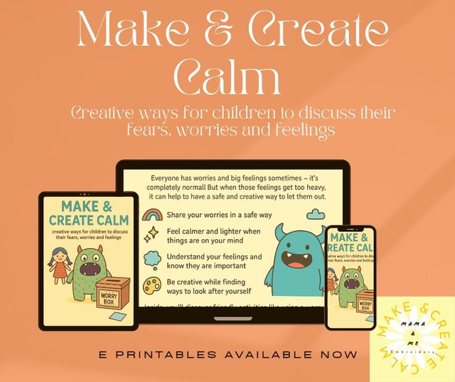 Make &amp; Create Calm creative ways for children to discuss fears, worries and feelings digital E book 