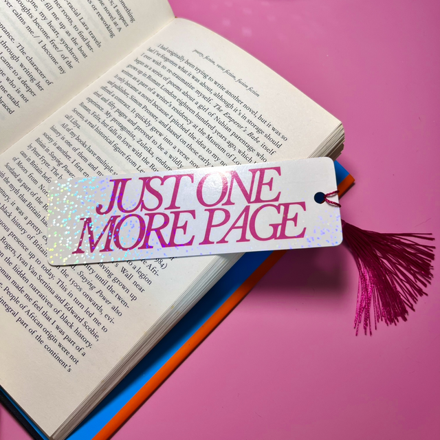 Just One More Page - Holographic Bookmark With Tassel
