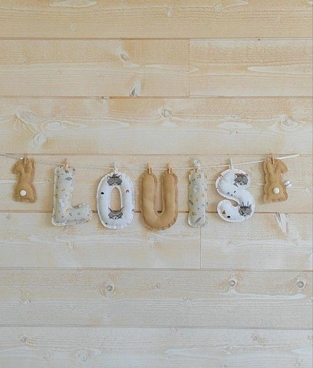 Guirlande prénom modèle LOUIS