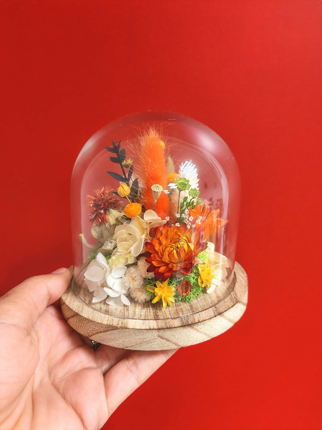 Cloche fleurie taille S - Jardin enchanté  🍂