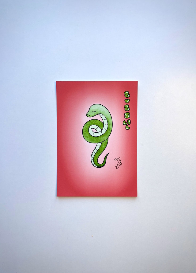 Illustration Snake Year Seollal nouvel an lunaire