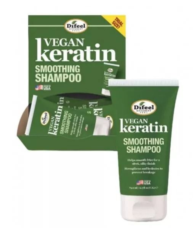 DIFEEL: TRIAL SIZE SHAMPOO - VEGAN KERATIN 2.5OZ