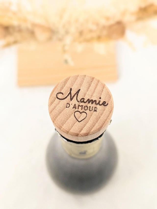 Bouchon de bouteille de vin - gravure personnalisée 