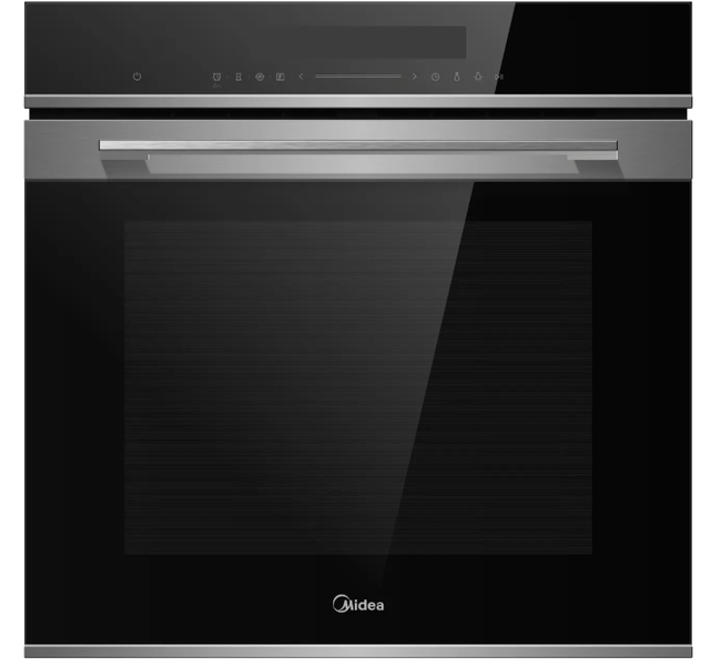 Midea MBO7NP30T0-SS Built In Electric Single Oven with Pyrolytic Cleaning - Stainless Steel - A Rated