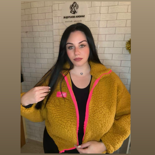 CHAQUETA BORREGO MOSTAZA