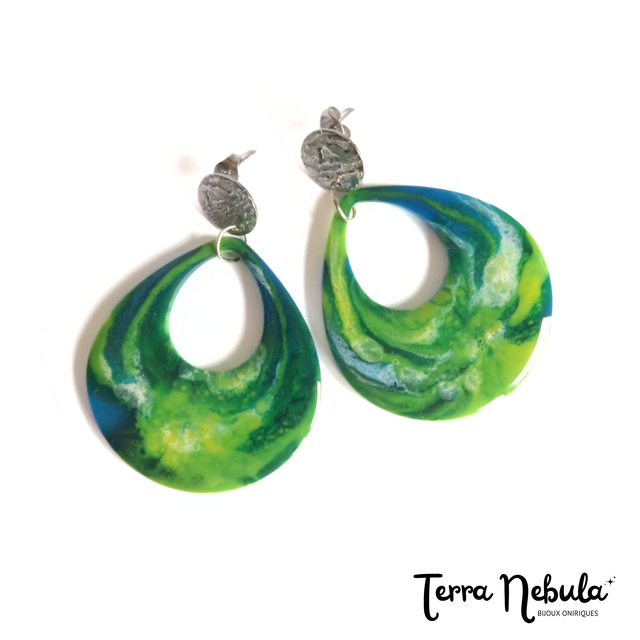 Grandes boucles d&#039;oreilles Muse Gaïa | BO179A