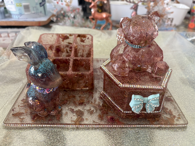 Storage Teddy and Rabbit