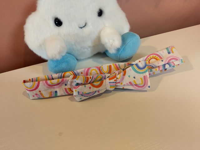 Handmade head wrap - Rainbow