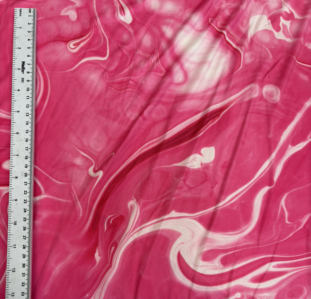 Bright Pink Marble Lycra