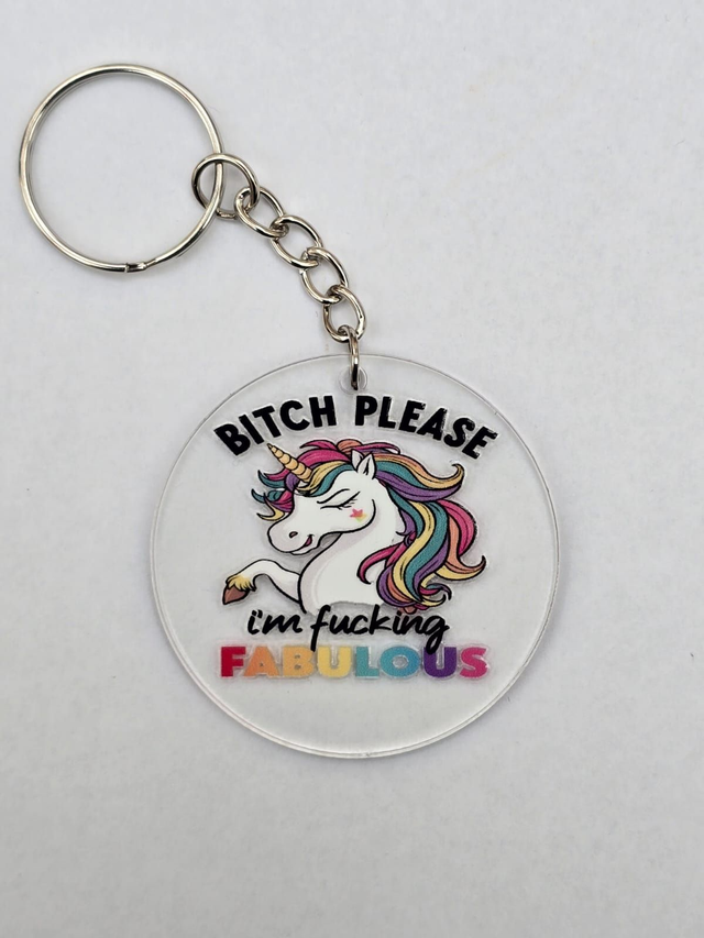 FABULOUS UNICORN KEYRING - ADROIT CREATIONS