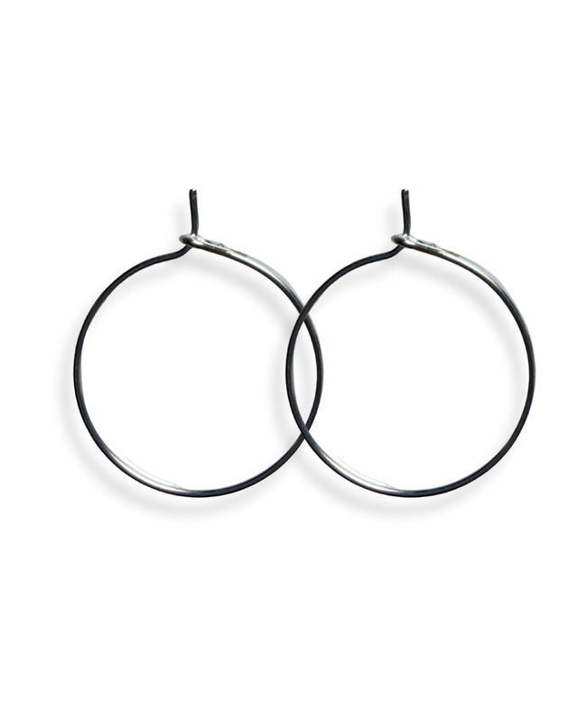 PAIRE DE CREOLES ARGENTEES - extra fines