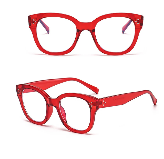 Lentes con filtro azul -  armazón rojo 