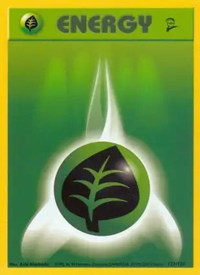 Grass Energy - 127/130 (Base Set 2)