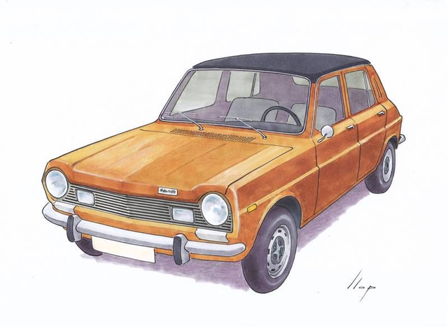 Artimotor onpaper CLASSICS 21x30 - Simca 1200 S