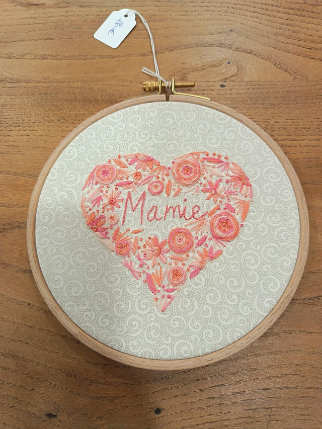 Tambour brodé Mamie