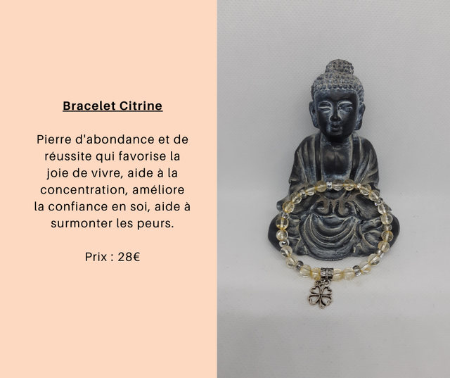 4- Bracelet Citrine
