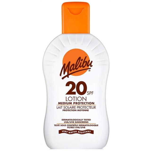 Malibu Protective Sun Lotion - Medium Protection SPF 20 200 Ml