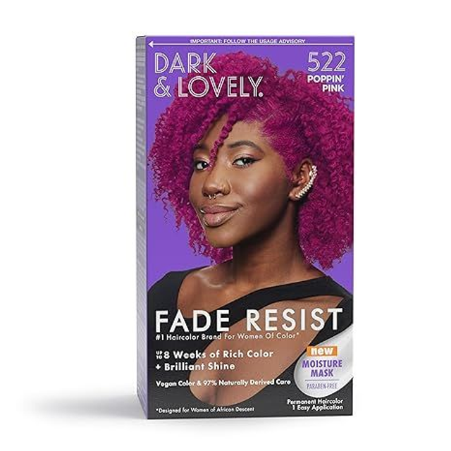  Dark & Lovely - Fade Resist Poppin Pink  Hair Colour 522
