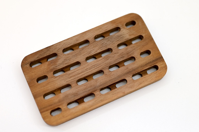 Porte savon en Teck rectangulaire