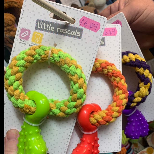 Teething rope ring