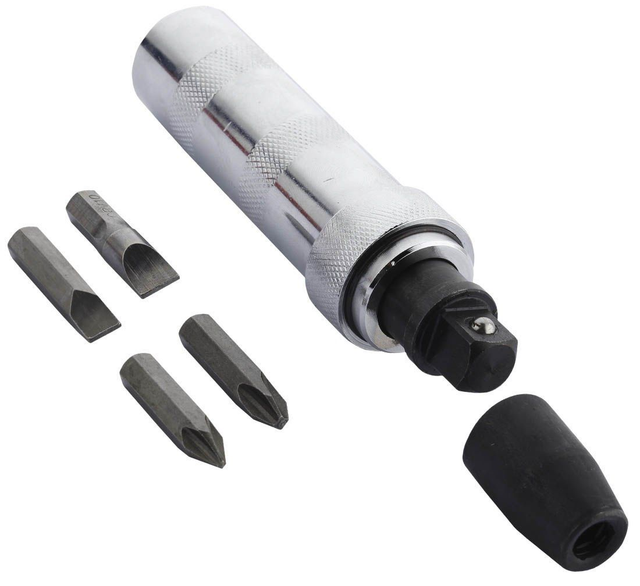 Tournevis à chocs Mannesmann + 4 embouts 1/2" S2