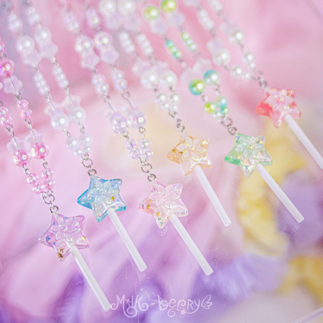 Collier Kawaii Star Lollipop