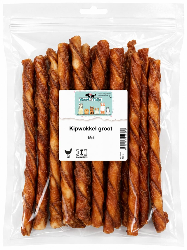 Kipwokkels groot 15st of 30st