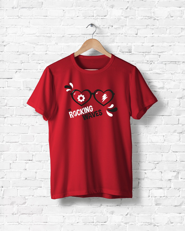 T-Shirt "Rocking Waves Herzbrille" unisex