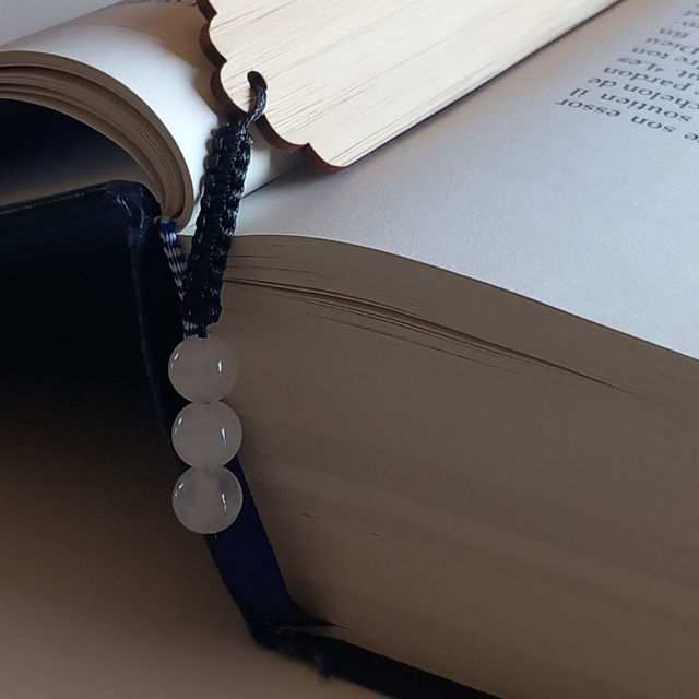 Marque-pages en Quartz rose